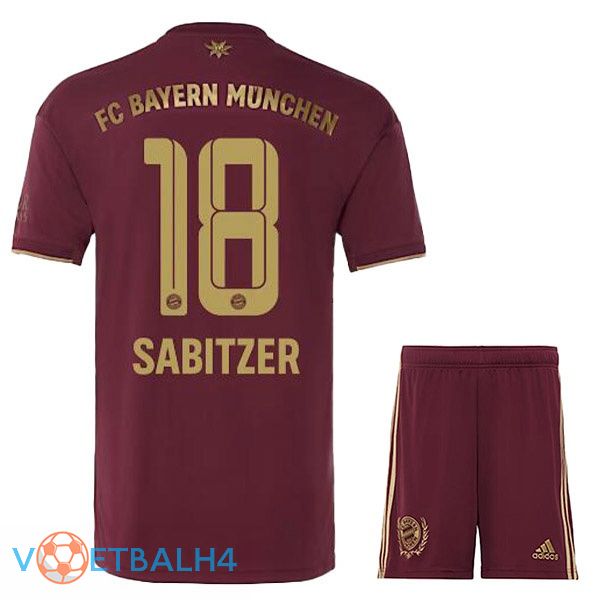 Bayern Munich (Sabitzer 18) kinderen voetbal jerseys Speciale editie rood 2022-2023