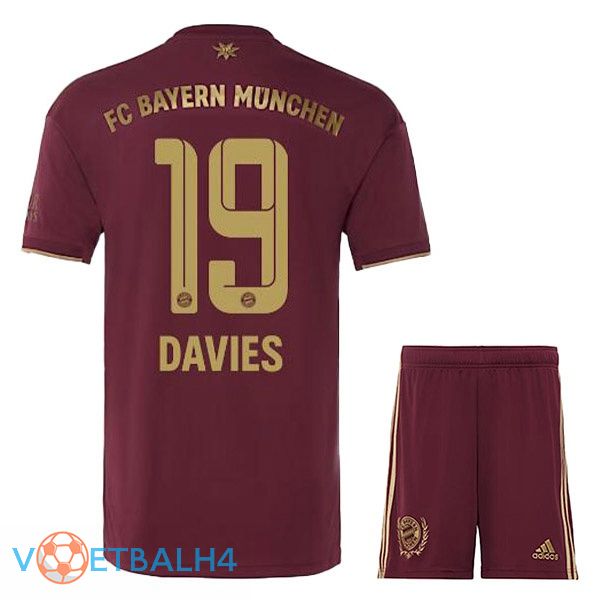 Bayern Munich (Davies 19) kinderen voetbal jerseys Speciale editie rood 2022-2023