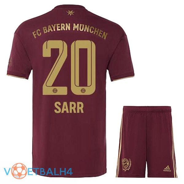 Bayern Munich (Sarr 20) kinderen voetbal jerseys Speciale editie rood 2022-2023