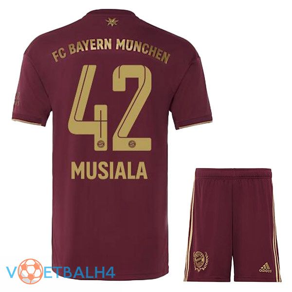 Bayern Munich (Musiala 42) kinderen voetbal jerseys Speciale editie rood 2022-2023