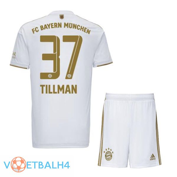 Bayern Munich (Tillman 37) kinderen voetbal jerseys uit wit 2022-2023