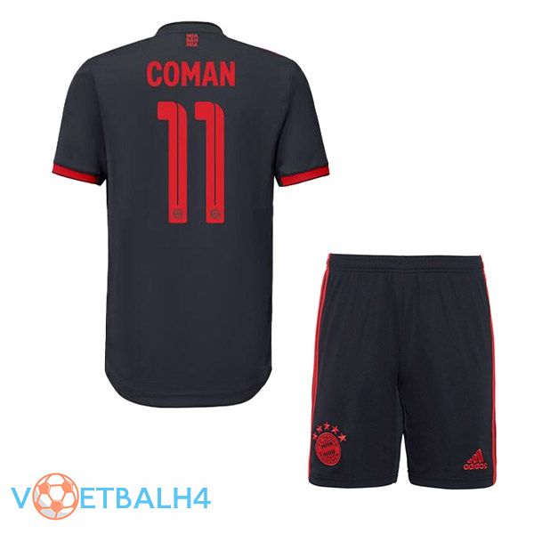 Bayern Munich (Coman 11) kinderen voetbal jersey derde zwart 2022/2023