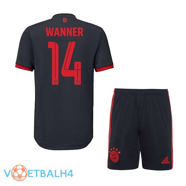 Bayern Munich (Wanner 14) kinderen voetbal jersey derde zwart 2022/2023