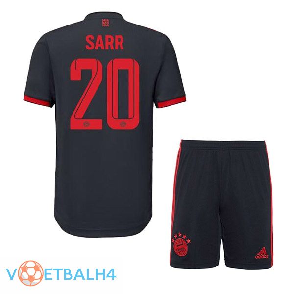 Bayern Munich (Sarr 20) kinderen voetbal jersey derde zwart 2022/2023