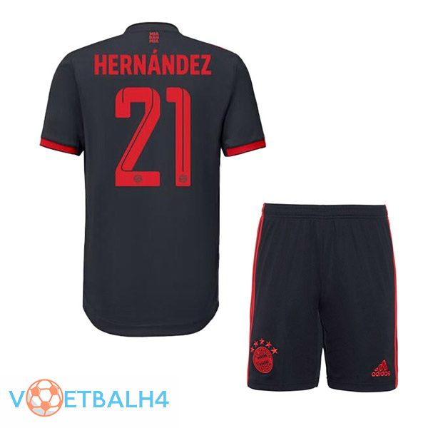 Bayern Munich (Hernández 21) kinderen voetbal jersey derde zwart 2022/2023