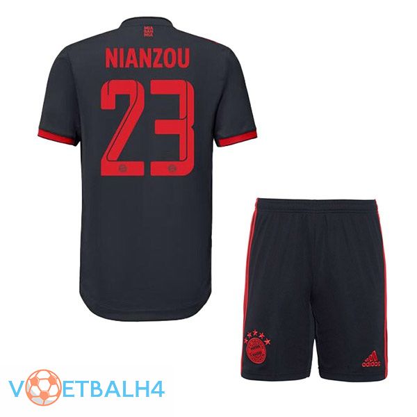 Bayern Munich (Nianzou 23) kinderen voetbal jersey derde zwart 2022/2023