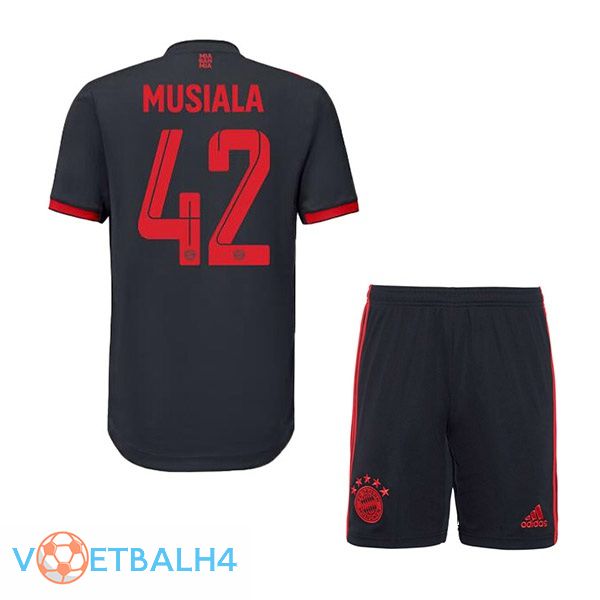 Bayern Munich (Musiala 42) kinderen voetbal jersey derde zwart 2022/2023