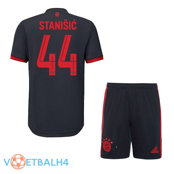 Bayern Munich (Stanišić 44) kinderen voetbal jersey derde zwart 2022/2023