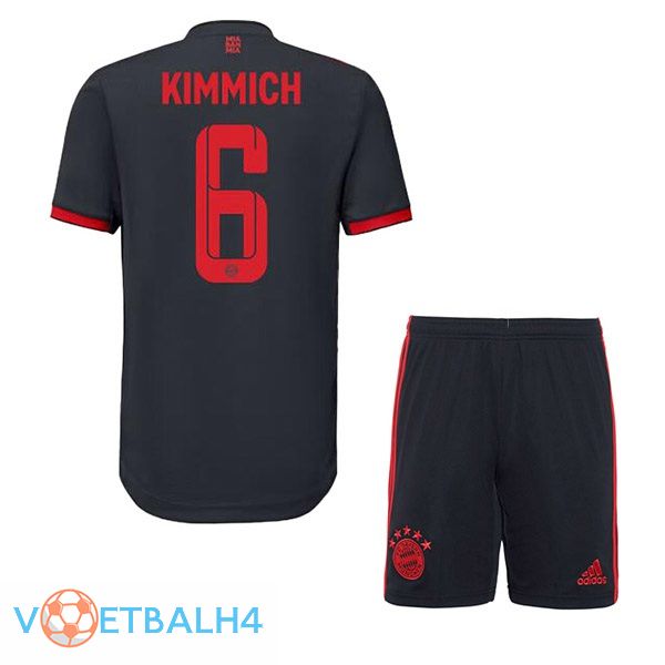 Bayern Munich (Kimmich 6) kinderen voetbal jersey derde zwart 2022/2023