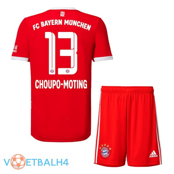 Bayern Munich (Choupo-Moting 13) jersey thuis kinderen rood 2022/2023