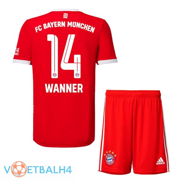 Bayern Munich (Wanner 14) jersey thuis kinderen rood 2022/2023