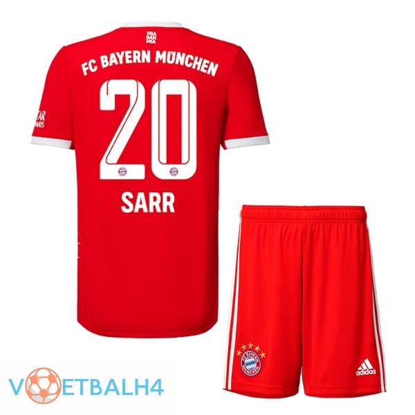 Bayern Munich (Sarr 20) jersey thuis kinderen rood 2022/2023