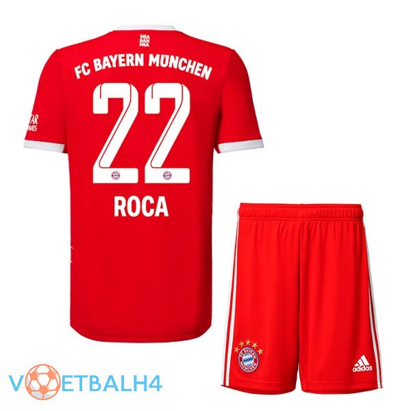 Bayern Munich (Roca 22) jersey thuis kinderen rood 2022/2023