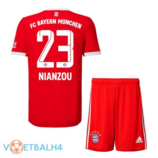 Bayern Munich (Nianzou 23) jersey thuis kinderen rood 2022/2023