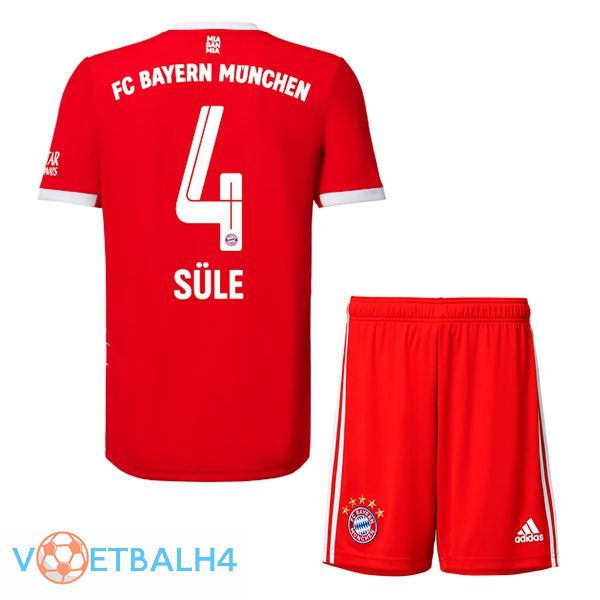 Bayern Munich (Süle 4) jersey thuis kinderen rood 2022/2023