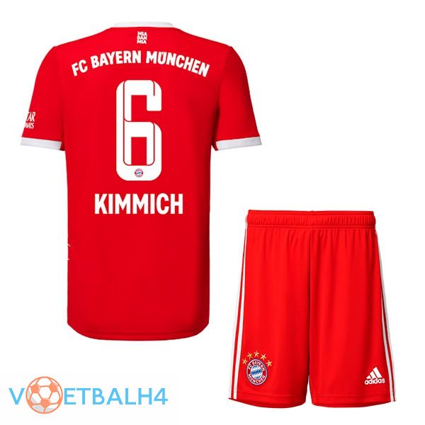 Bayern Munich (Kimmich 6) jersey thuis kinderen rood 2022/2023