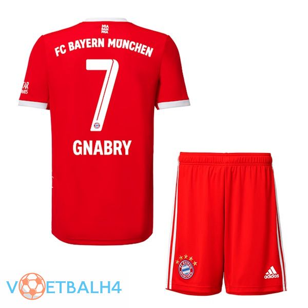 Bayern Munich (Gnabry 7) jersey thuis kinderen rood 2022/2023