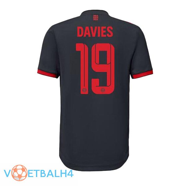 Bayern Munich (Davies 19) voetbal jersey derde zwart 2022/2023