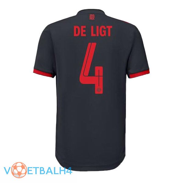 Bayern Munich (de Ligt 4) voetbal jersey derde zwart 2022/2023