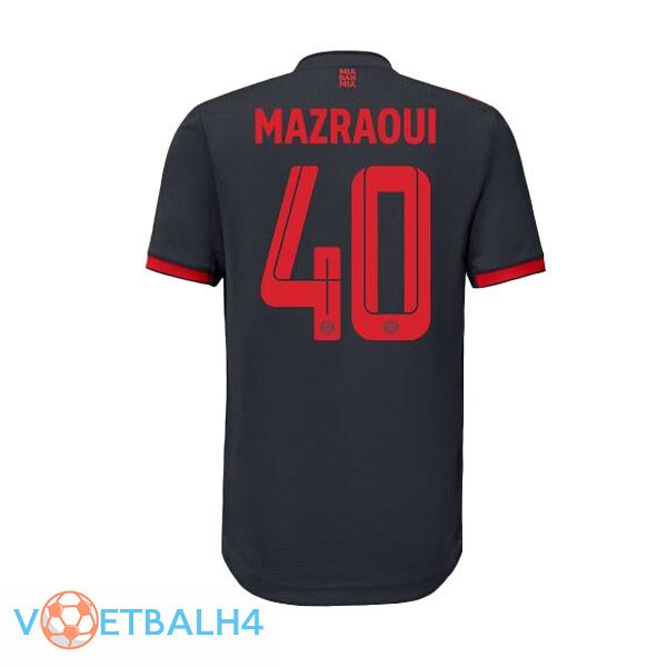 Bayern Munich (Mazraoui 40) voetbal jersey derde zwart 2022/2023