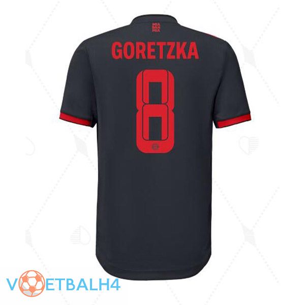 Bayern Munich (Goretzka 8) voetbal jersey derde zwart 2022/2023