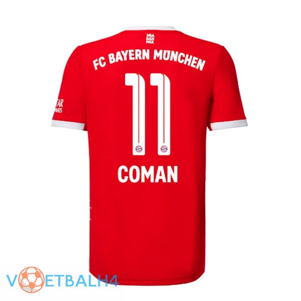 Bayern Munich (Coman 11) jersey thuis rood 2022/2023