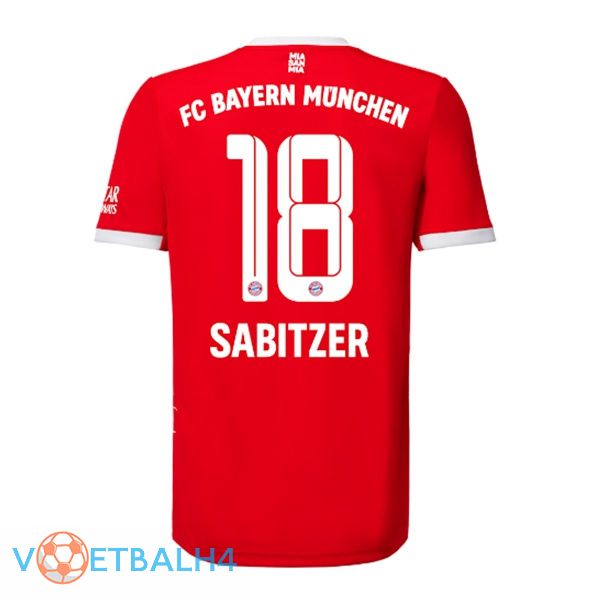 Bayern Munich (Sabitzer 18) jersey thuis rood 2022/2023