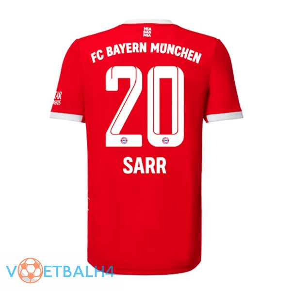 Bayern Munich (Sarr 20) jersey thuis rood 2022/2023