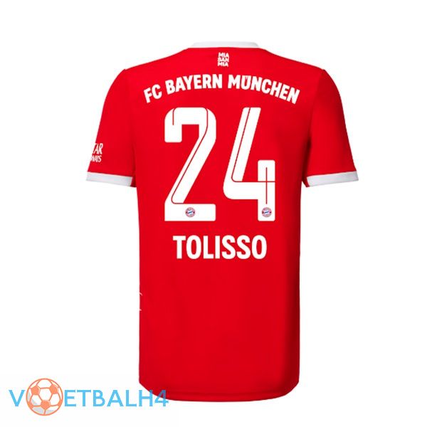 Bayern Munich (Tolisso 24) jersey thuis rood 2022/2023