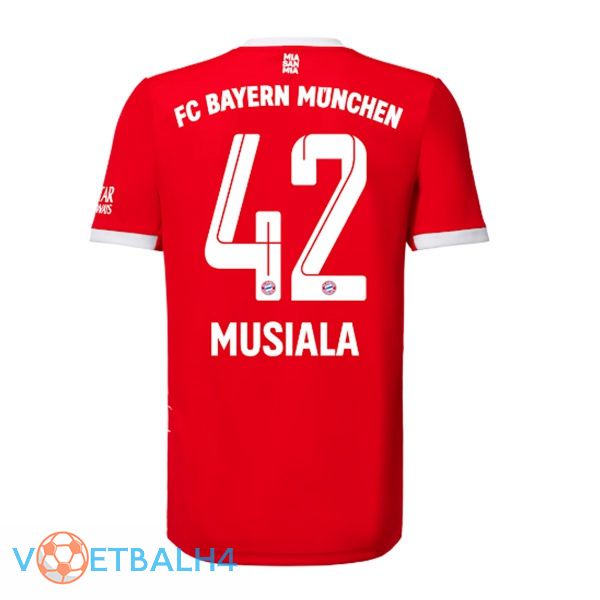 Bayern Munich (Musiala 42) jersey thuis rood 2022/2023