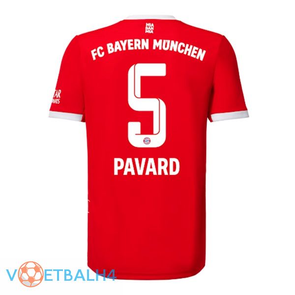 Bayern Munich (Pavard 5) jersey thuis rood 2022/2023