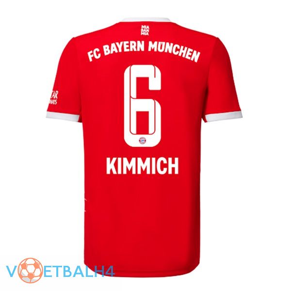 Bayern Munich (Kimmich 6) jersey thuis rood 2022/2023