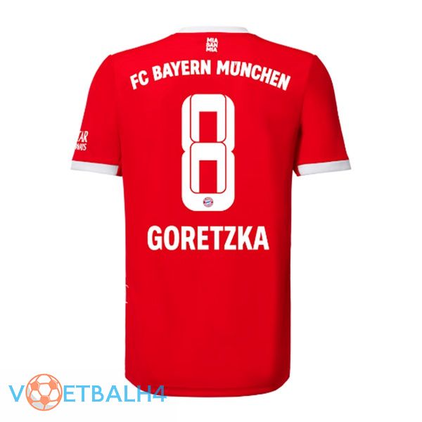 Bayern Munich (Goretzka 8) jersey thuis rood 2022/2023