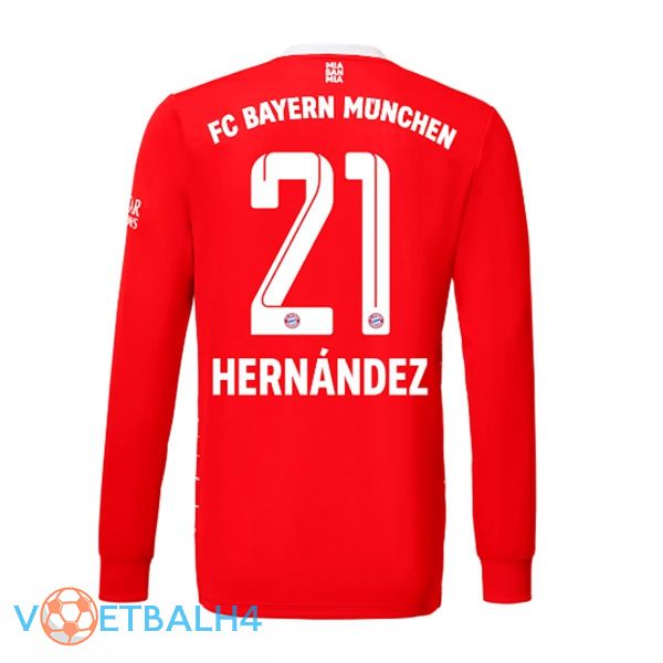 Bayern Munich (Hernández 21) jersey thuis lange mouwrood 2022/2023