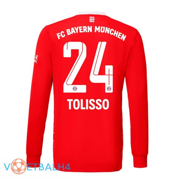 Bayern Munich (Tolisso 24) jersey thuis lange mouwrood 2022/2023