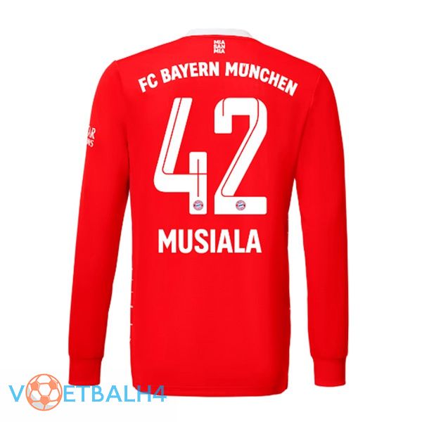 Bayern Munich (Musiala 42) jersey thuis lange mouwrood 2022/2023