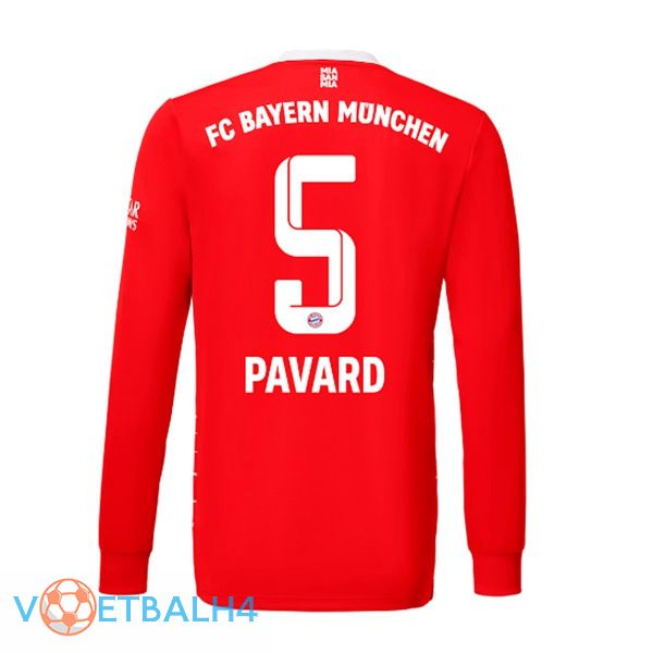 Bayern Munich (Pavard 5) jersey thuis lange mouwrood 2022/2023