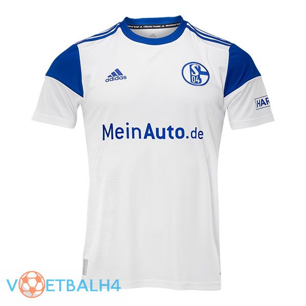 Schalke 04 voetbal jersey uit wit 2022/2023