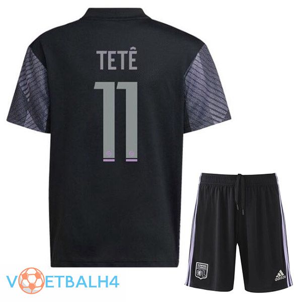 Olympique Lyonnais (TETÊ 11) kinderen voetbal jerseys derde zwart 2022-2023