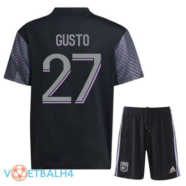 Olympique Lyonnais (GUSTO 27) kinderen voetbal jerseys derde zwart 2022-2023