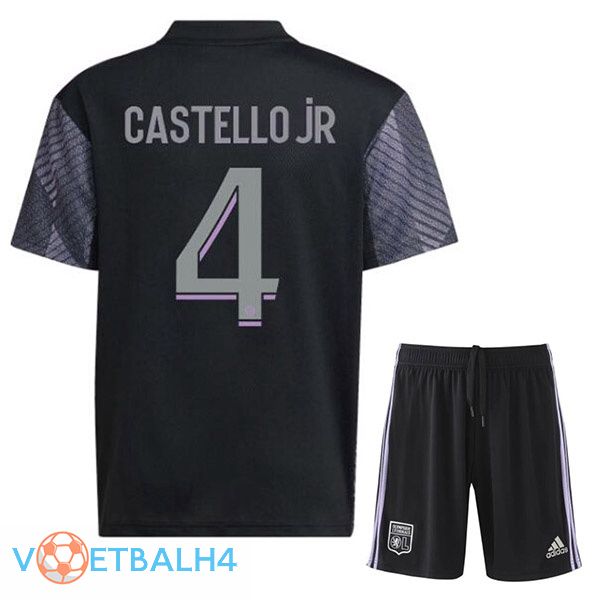 Olympique Lyonnais (CASTELLO JR 4) kinderen voetbal jerseys derde zwart 2022-2023