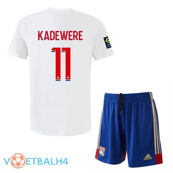 Lyon OL (KADEWERE 11) kinderen voetbal jersey thuis wit 2022/2023