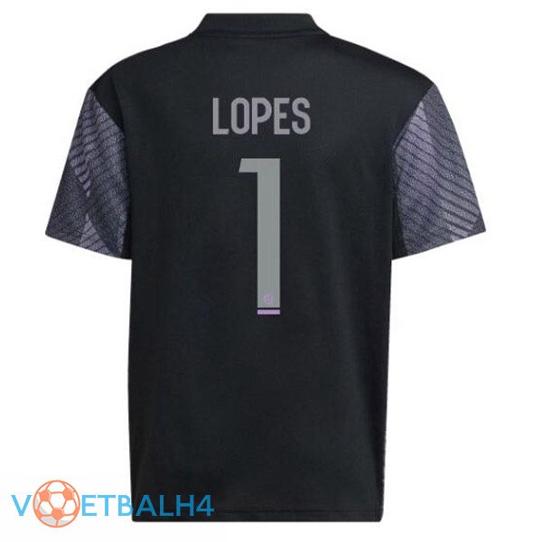 Olympique Lyonnais (LOPES 1) voetbal jerseys derde zwart 2022-2023