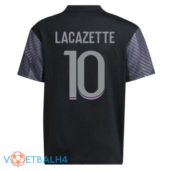 Olympique Lyonnais (LACAZETTE 10) voetbal jerseys derde zwart 2022-2023