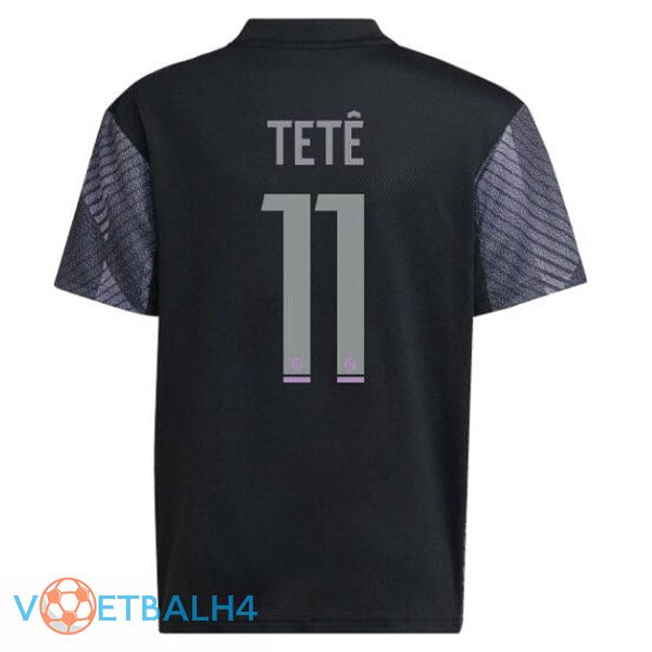 Olympique Lyonnais (TETÊ 11) voetbal jerseys derde zwart 2022-2023