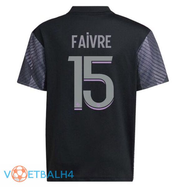 Olympique Lyonnais (FAIVRE 15) voetbal jerseys derde zwart 2022-2023