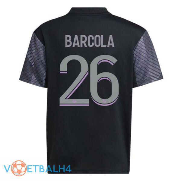 Olympique Lyonnais (BARCOLA 26) voetbal jerseys derde zwart 2022-2023