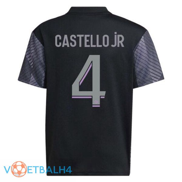 Olympique Lyonnais (CASTELLO JR 4) voetbal jerseys derde zwart 2022-2023