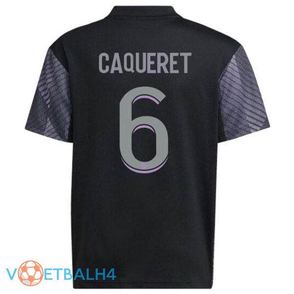 Olympique Lyonnais (CAQUERET 6) voetbal jerseys derde zwart 2022-2023