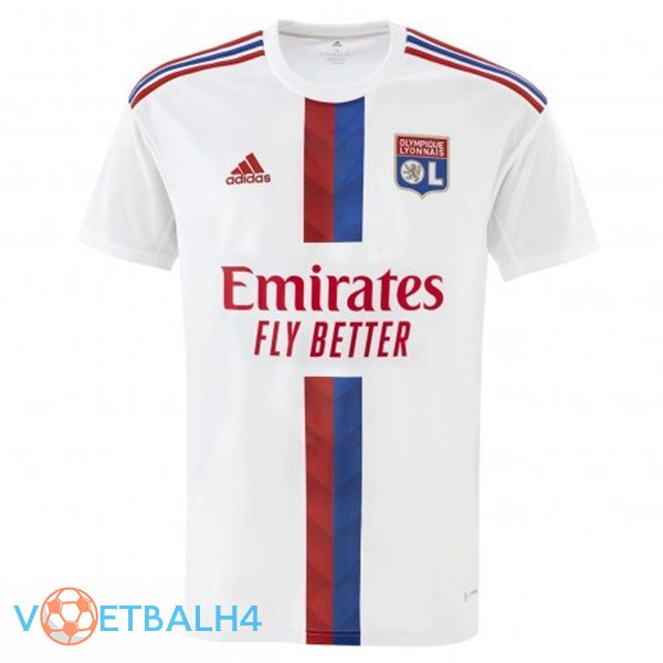 lyon voetbal jerseys thuis wit 2022-2023